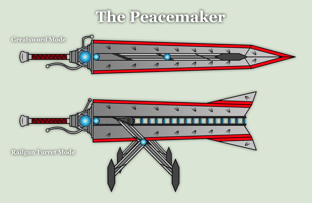 RWBY Weapon - The Peacemaker by Diyaru4500 on DeviantArt