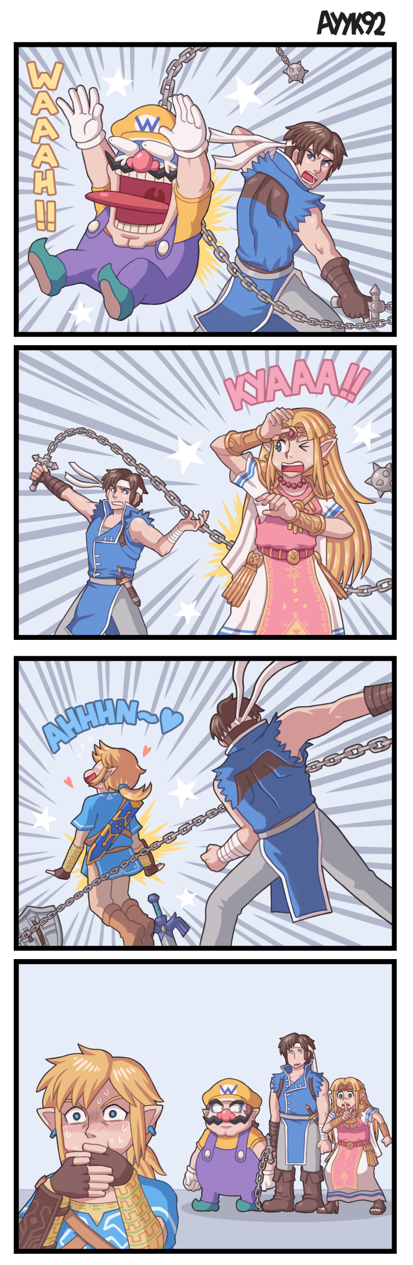 __link_princess_zelda_richter_belmondo_and_wario_the_legend_of_zelda_breath_of_the_wild_and_etc_drawn_by_ayyk92__c4f431574be878562f00728da210260e.png